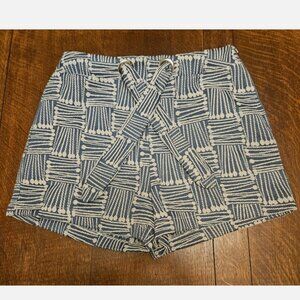 NWT VOY High Waist Front Tie Shorts. Cotton/Linen Blend Size Medium